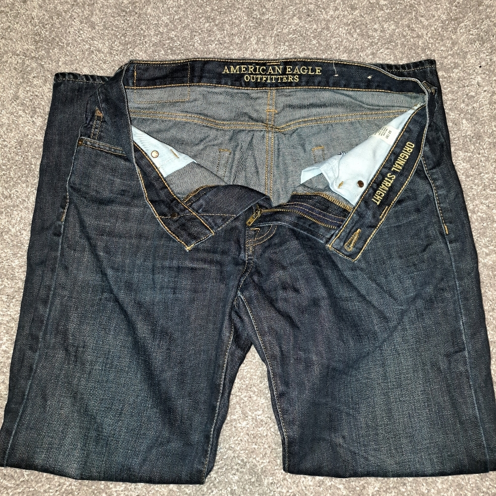Dark Blue Men American Eagles Jeans